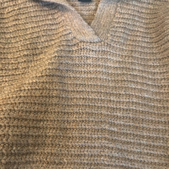 House of Harlow 1960 chunky v neck pull over oversized collar sweater - Picture 11 of 14